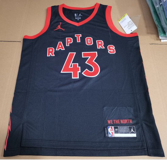 Maillot de Basket #43 Siakam Raptors 20-23 statement Noir